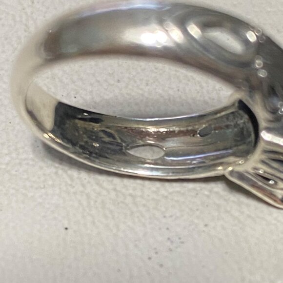 Laboradorite Ring Size 6 Sterling Silver Tested 10mm x 10mm Stone - Picture 7 of 10